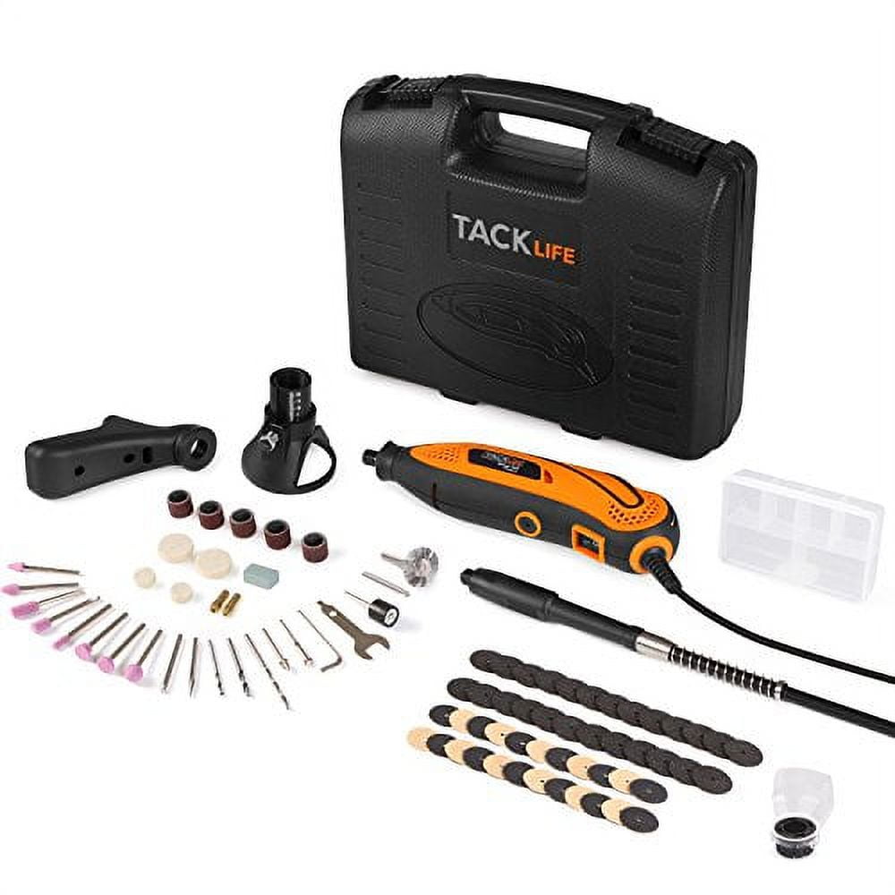 Tacklife Rotary Tool 200W Power Variable Speed with 170 Accessories,for Crafting Projects-RTD36AC-Blue