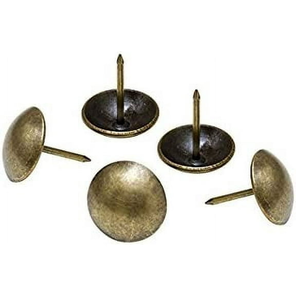 Tacks Round Large Nail 1" Diameter Pack of 50(Antique Brass)