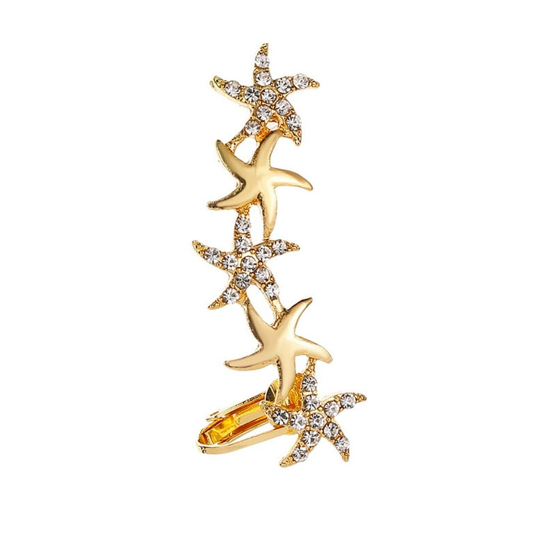 Tacky Christmas Jewelry Gold And Silver Temperament Full Diamond