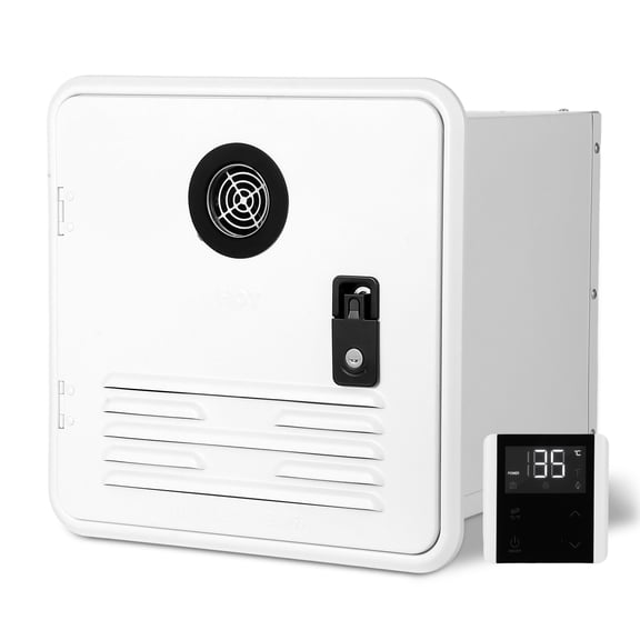 TacleeKii RV Tankless Water Heater, 55,000 BTU On-Demand Instant Hot Water Heater, 12V DC, Remote Control, 15 x 15 in Compact, Fits All RVs
