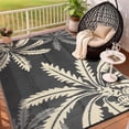 thumbnail image 1 of TacleeKii Waterproof Outdoor Rug 5' x 8', Reversible Plastic Straw Mat for Patio, RV, Camping & Deck, Black, 1 of 8