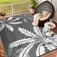 thumbnail image 1 of TacleeKii Waterproof Outdoor Rug 9' x 12', Reversible Plastic Straw Mat for Patio, RV, Camping & Deck, Gray, 1 of 8
