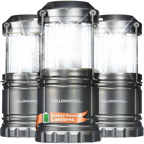 Taclight Lantern Mini Cob Led Camping Lantern, Super Bright Portable Survival Lanterns, Collapsible and Emergency Light for Hurricane Storms Outages and Outdoor, As Seen on TV, 3 Pack