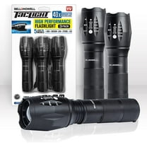Taclight Tac Flashlight Weatherproof 5 Light Modes 40x Brighter 3 Packs 1lb as Seen on TV