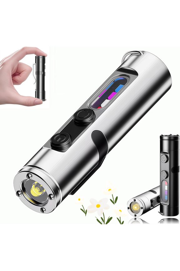 Taclite Mini – The Ultimate Everyday Micro Tool | Taclight Ultimate Survival Flashlight | 500 Lumens Rechargeable EDC Flashlight | Waterproof Pocket Keychain Flashlights with Hat Clip