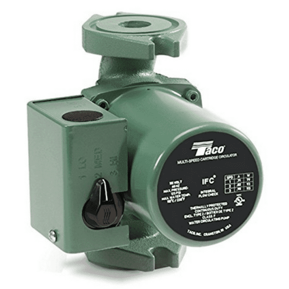 Taco 0015-MSF3-1IFC 0015 3-Speed Cast Iron Circulator - Integral Flow Check, 1/20 HP w/ Rotated Flanges, replacement for 00R-MSF1-1IFC, 00R-MSF1-6IFC, 0015-MSF2-1IFC