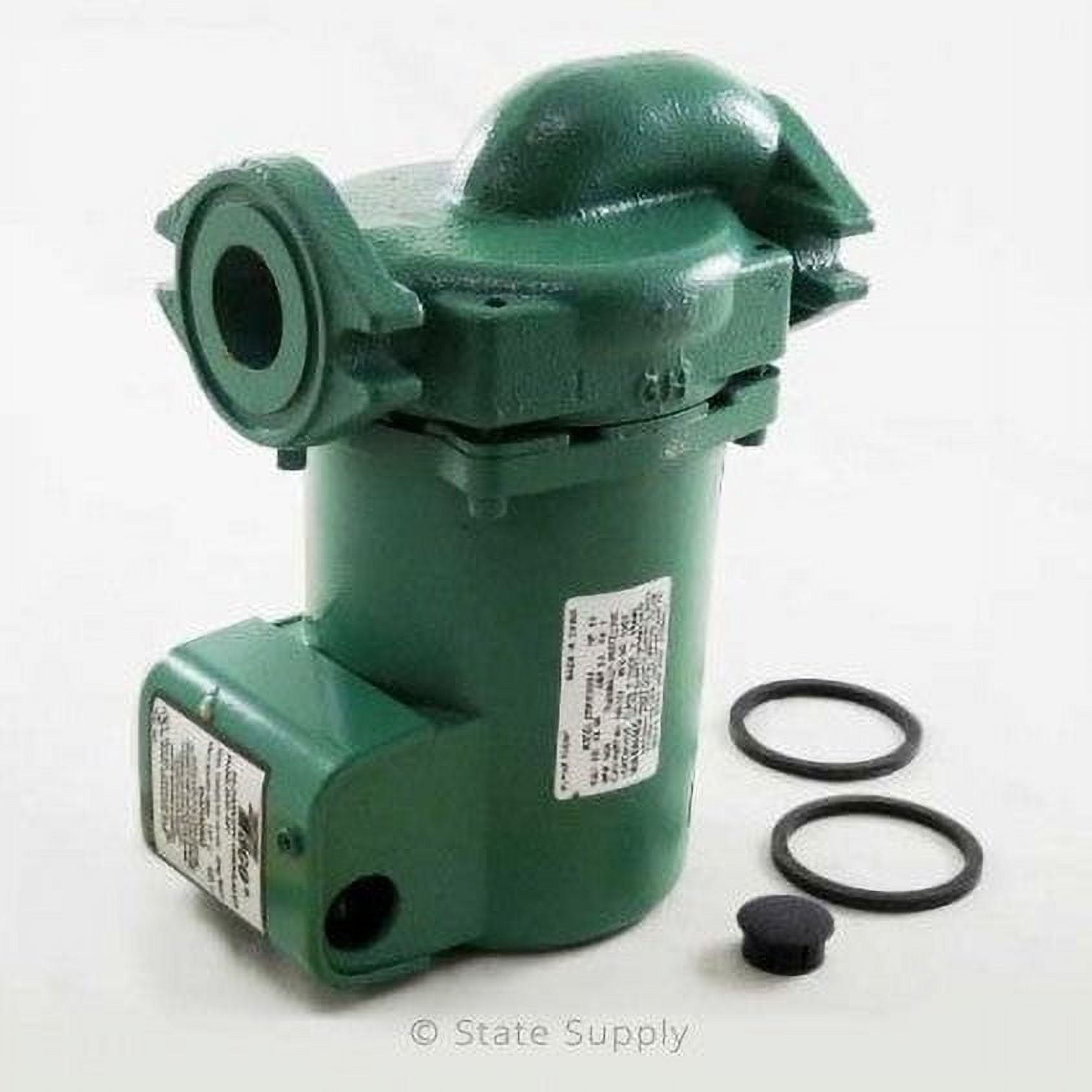 Taco 240050Y3P Cast Iron 2400 Series Circulator Pump, 1/2 HP (230V