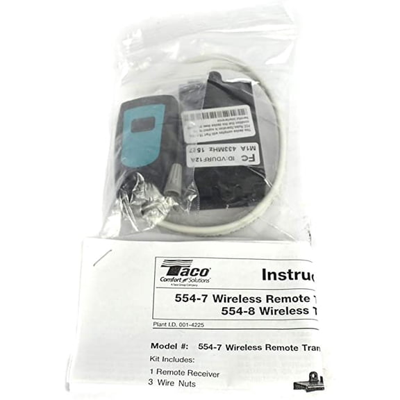 Taco 554-7 Wireless Remote Transmitter & Receiver