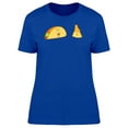 thumbnail image 1 of Taco And Nacho Funny Doodles T-Shirt Women -Image by Shutterstock, Female Large, 1 of 2