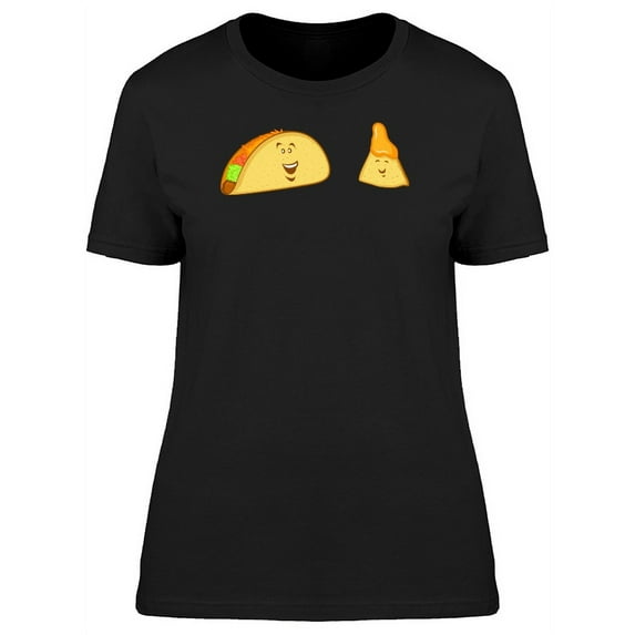Taco And Nacho Funny Doodles T-Shirt Women -Image by Shutterstock, Female Medium