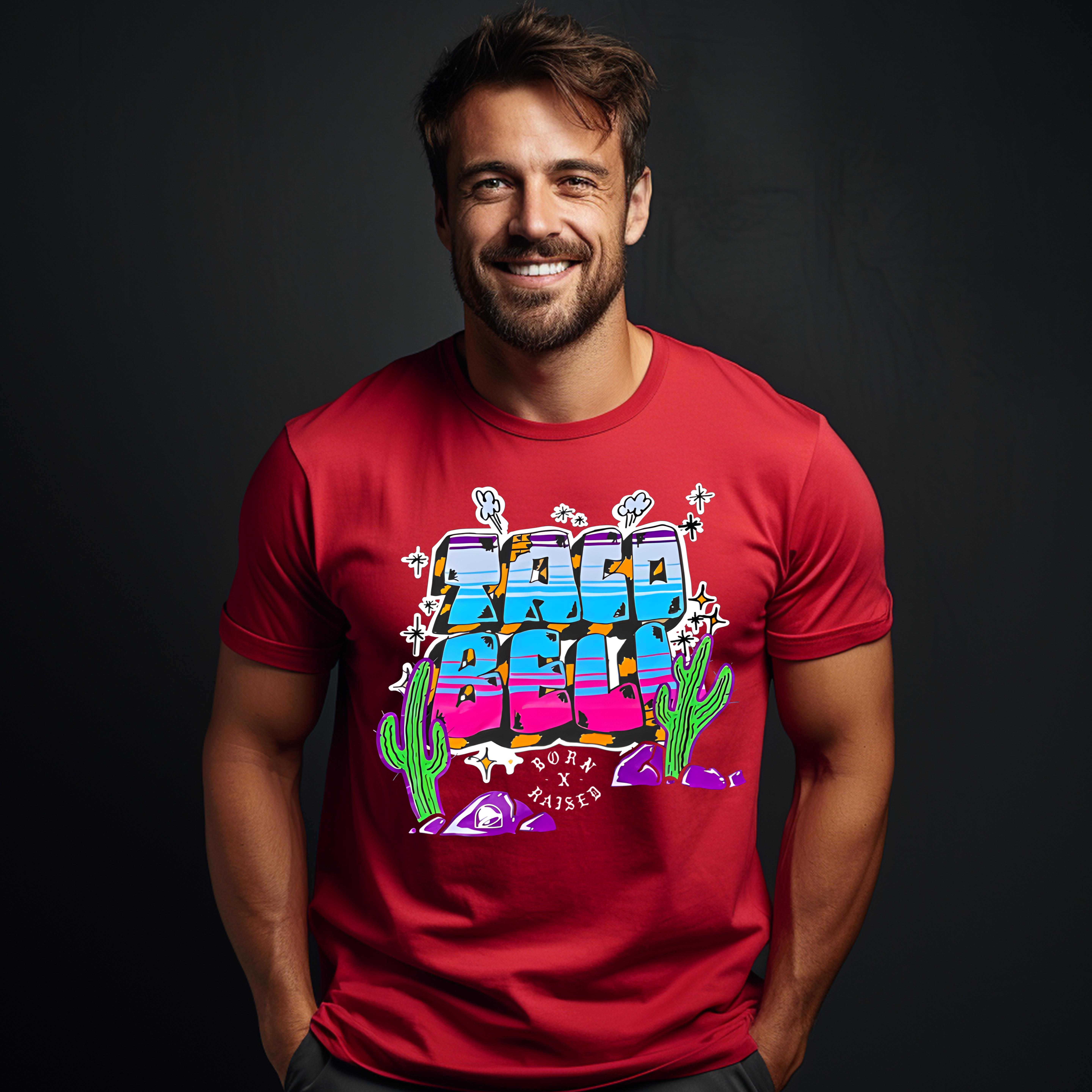 Taco Bell Born X Raised , Unisex TSHIRT Ultimate Relaxation For All
