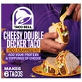 thumbnail image 1 of Taco Bell Cheesy Double Decker Taco Cravings Kit with 6 Soft Tortillas, 6 Crunchy Taco Shells, Velveeta Cheese Sauce & Seasoning, 14 oz Box, 1 of 16