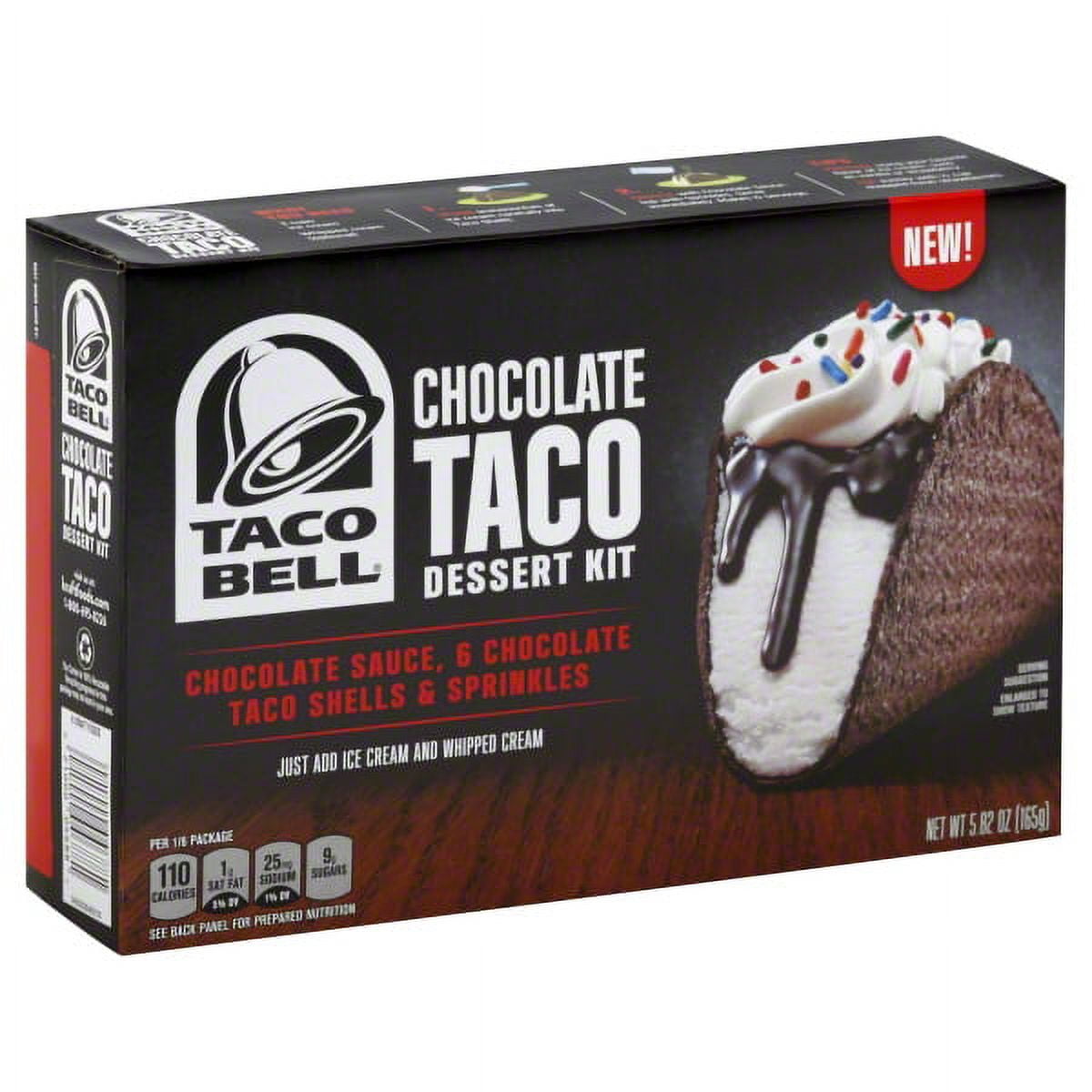 Taco Bell Chocolate Taco Dessert Kit, 5.82 oz