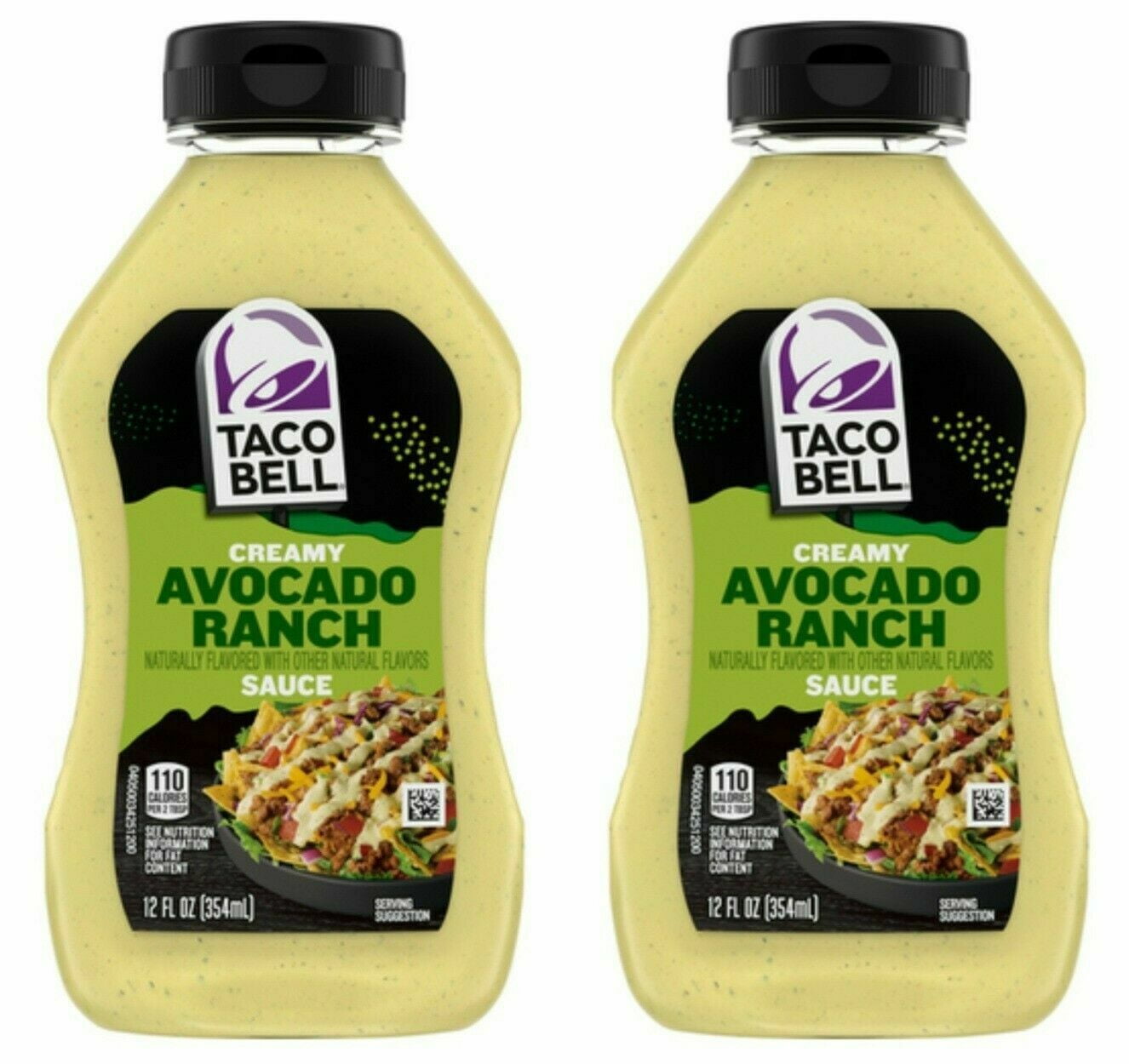 Taco Bell Creamy Avocado Ranch Sauce, 12 fl. oz. Bottle pack of 2