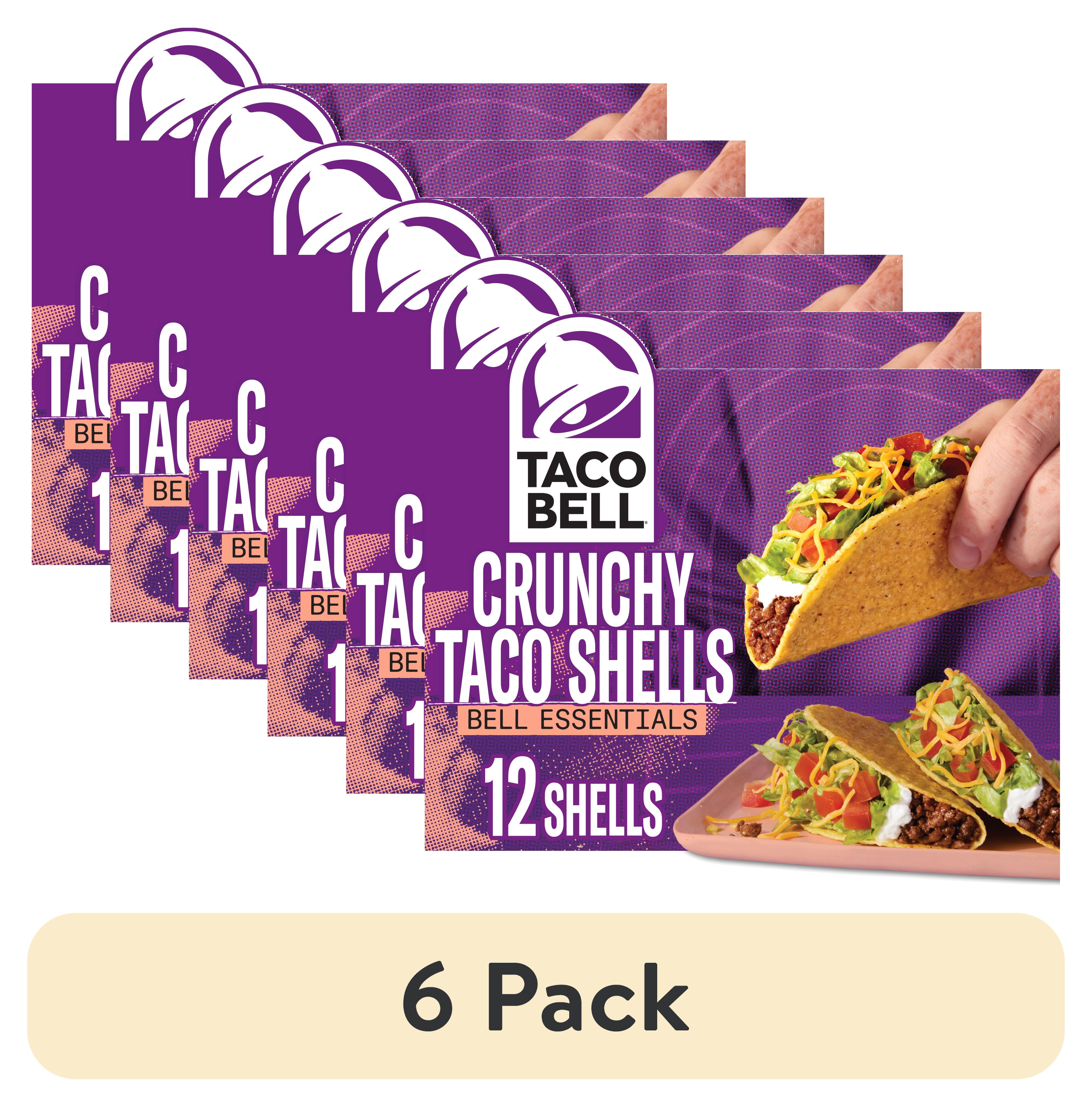 (6 pack) Taco Bell Crunchy Taco Shells, 12 ct, 4.5 oz Box