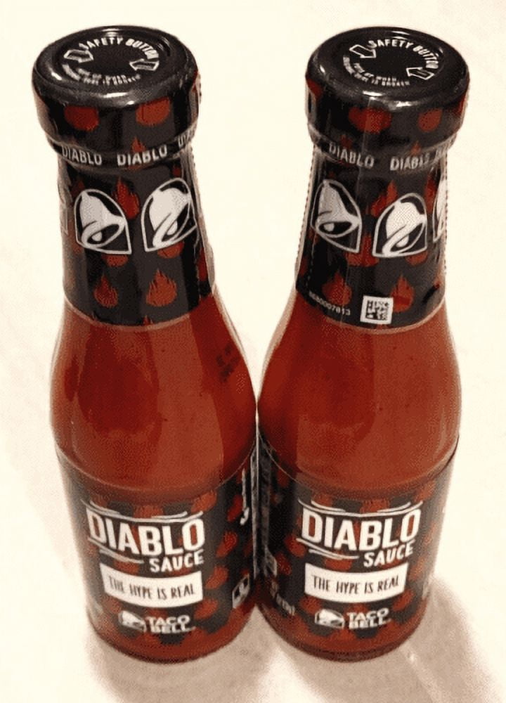 Taco Bell Diablo Sauce Two 7.5 oz Bottles