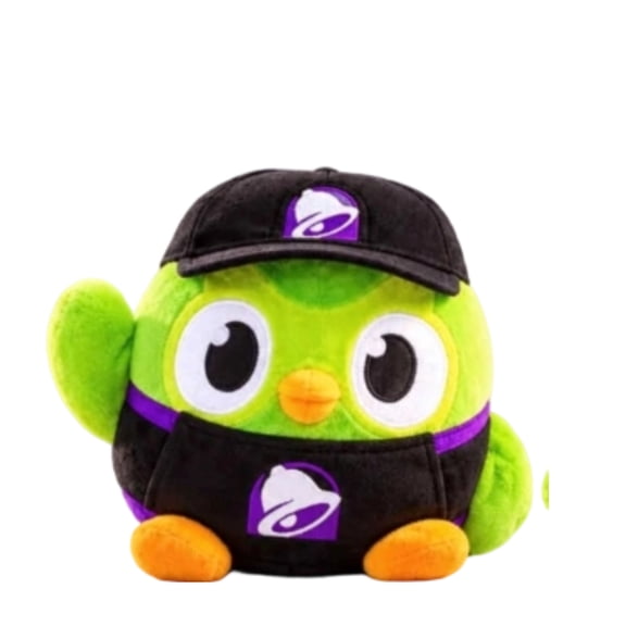 Taco Bell Duolingo Plush Toy, Cute Green Owl Stuffed Animal Collectible Soft Plush Doll for Fans