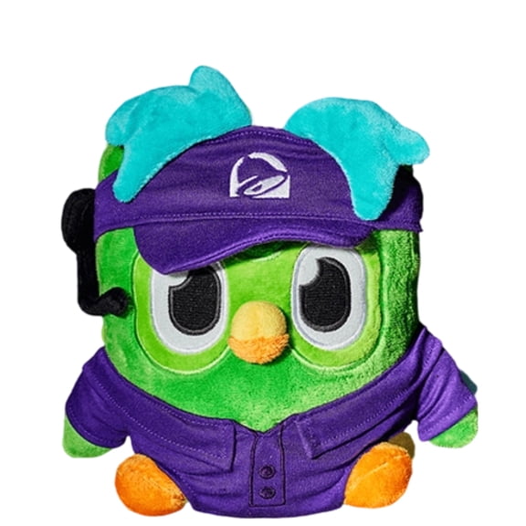 Taco Bell Duolingo Plush Toy, Cute Green Owl Stuffed Animal Collectible Soft Plush Doll for Fans