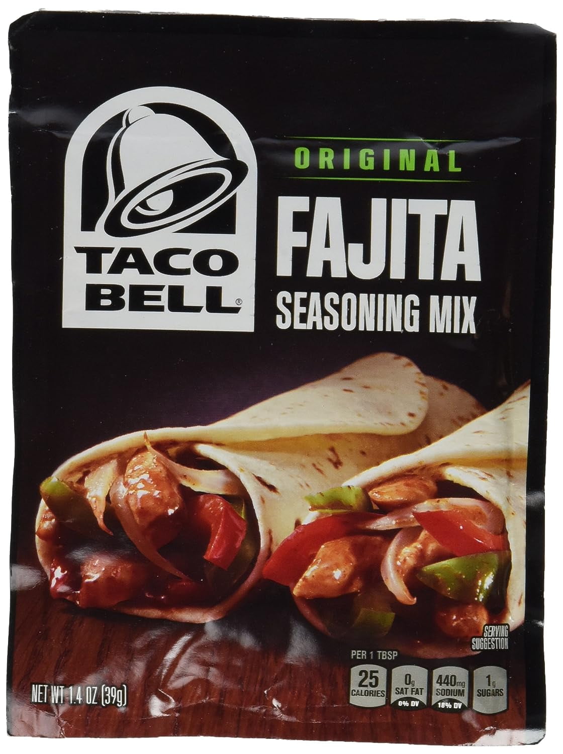 Taco Bell Fajita Taco Seasoning Mix, Original, 1.4 Ounce (Pack of 3