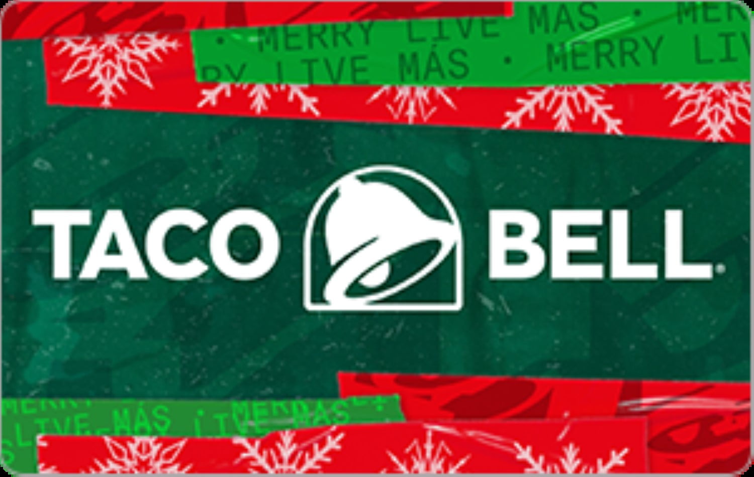 Taco Bell Holiday $50 Holiday Theme eGift Card