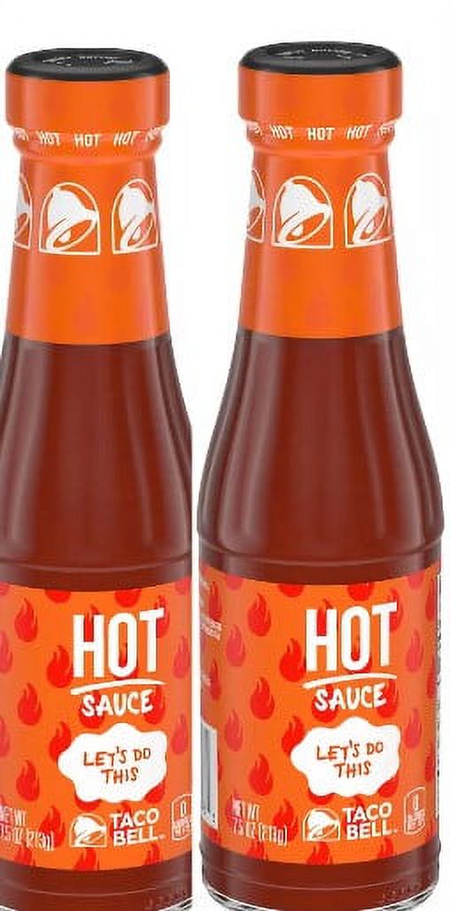 Taco Bell Hot Sauce, 7.5 oz Bottle pack of 2