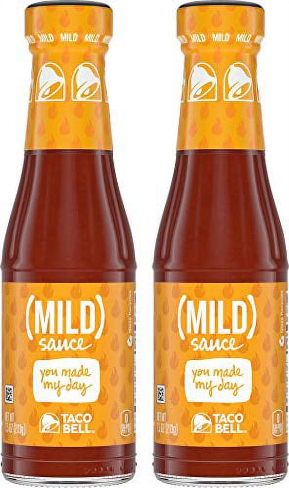 Taco Bell MILD Sauce, 7.5 oz Bottle ( 2 Pack )