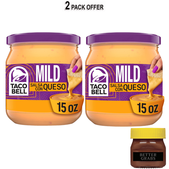 Taco Bell Mild Salsa Con Queso Mild Cheese Dip, 15 oz