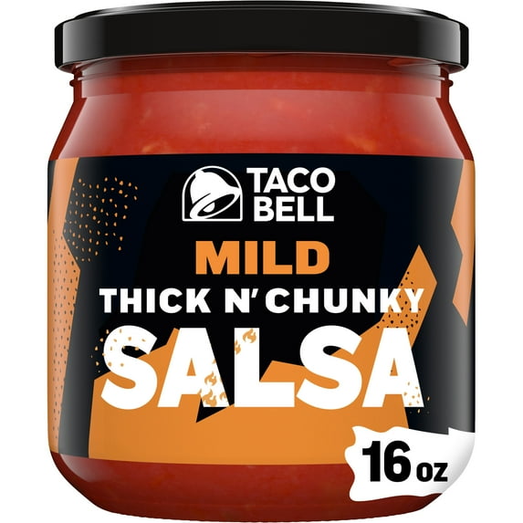 Taco Bell Mild Thick N' Chunky Salsa, 16 oz Jar