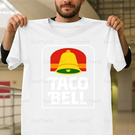 Taco Bell Old School Retro Vintage 90s Fast Food Fan Graphic G402 Unisex T-Shirt, Up to Size 5XL