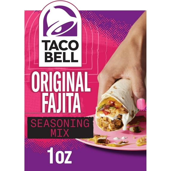 Taco Bell Original Fajita Seasoning Mix, 1.4 oz Packet(2 Paxks)