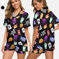 thumbnail image 1 of Taco Bell Pajamas Set, Taco Bell Lovers Sleepwear, Premium Soft Comfortable Silk Loungewear, 1 of 3