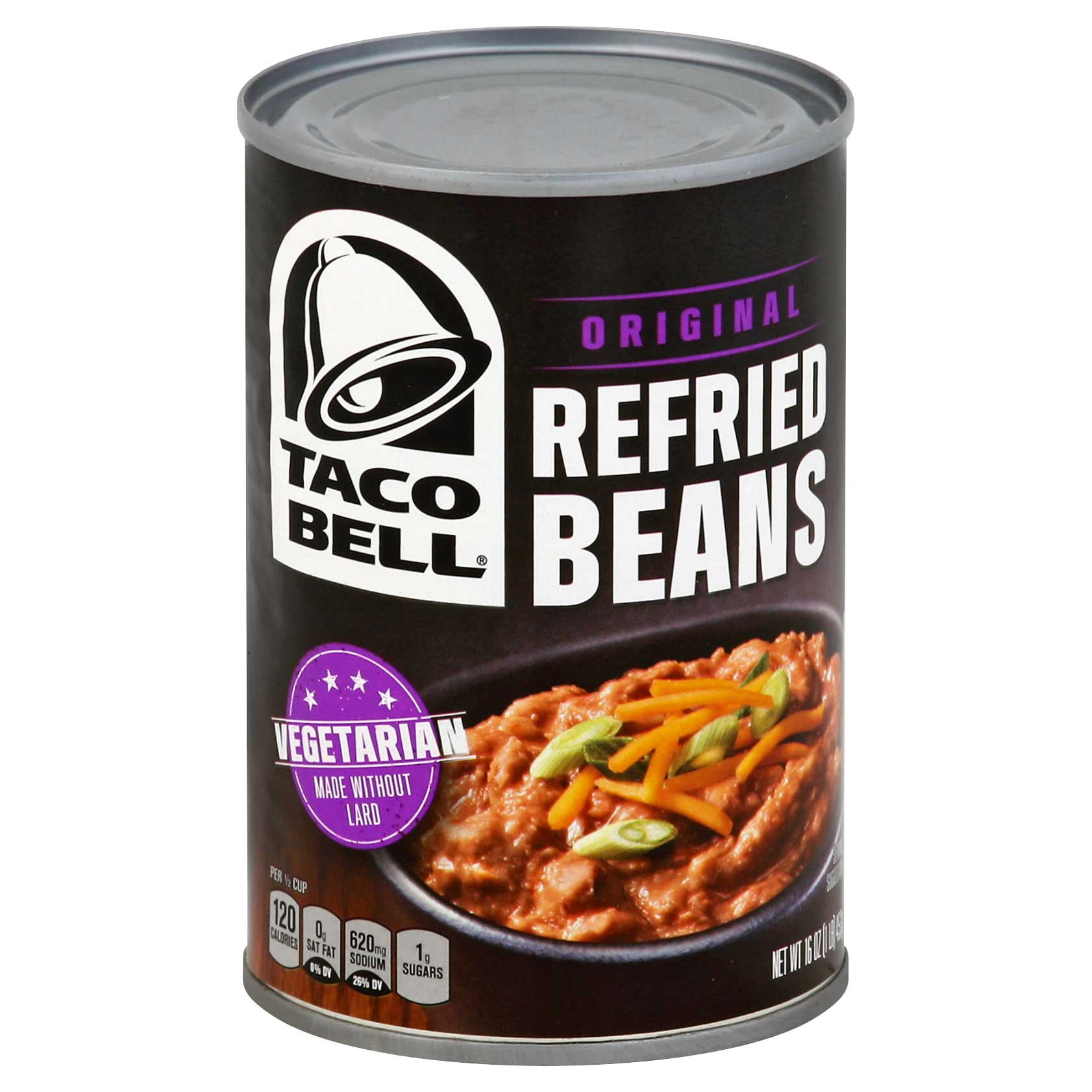 Taco Bell Refried Beans, 16 Ounce 12 per case.