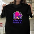 thumbnail image 1 of Taco Bell Retro 90s Logo Vintage Fast Food Nostalgia Graphic G016 Unisex T-Shirt, Up to Size 5XL, 1 of 2