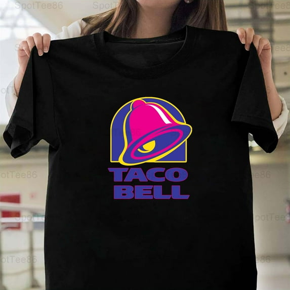 Taco Bell Retro 90s Logo Vintage Fast Food Nostalgia Graphic G016 Unisex T-Shirt, Up to Size 5XL