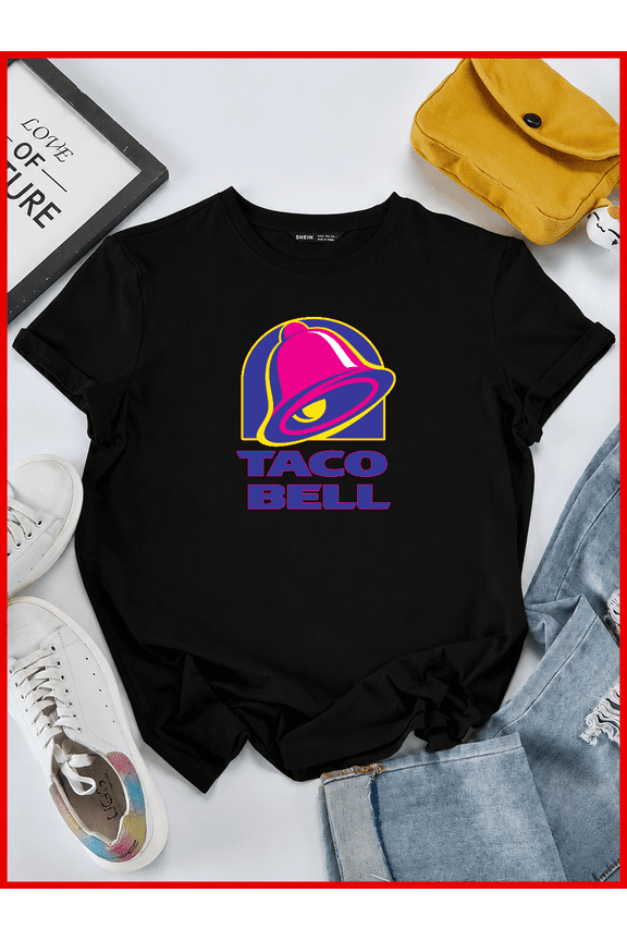 Taco Bell Retro 90s Logo Vintage Fast Food Nostalgia Graphic Unisex T-Shirt, S-5XL