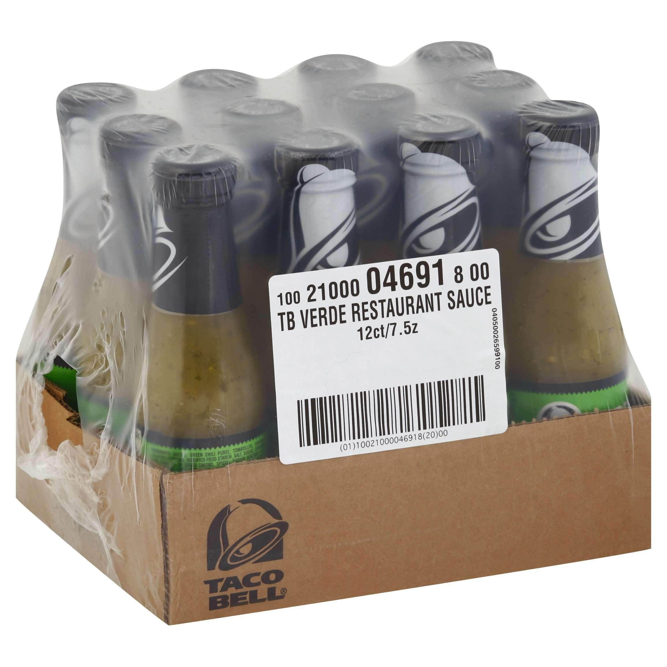 (12 pack) Taco Bell Verde Salsa, 7.5 oz Bottle