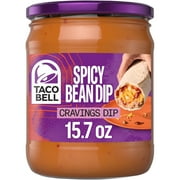 Taco Bell Spicy Bean Dip Cravings Dip, 15.7 oz Jar