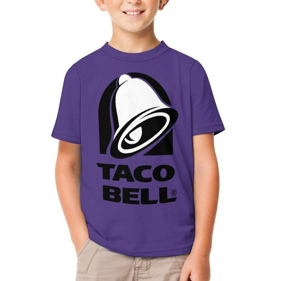 Taco Bell T-Shirts for Boys Girls, Kids 3D Print Short Sleeve, Unisex Crew Neck Tee Shirts for Youth