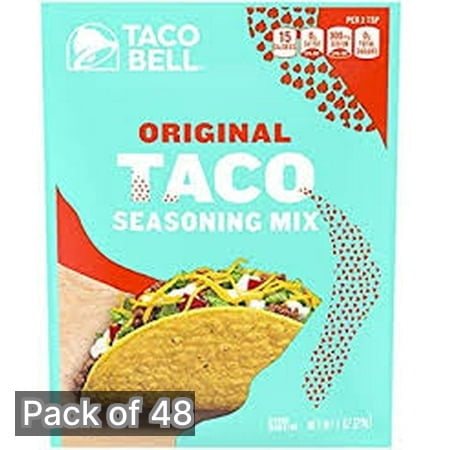 Taco Bell Taco Seasoning Mix 1 oz Packet (Pack of 48)