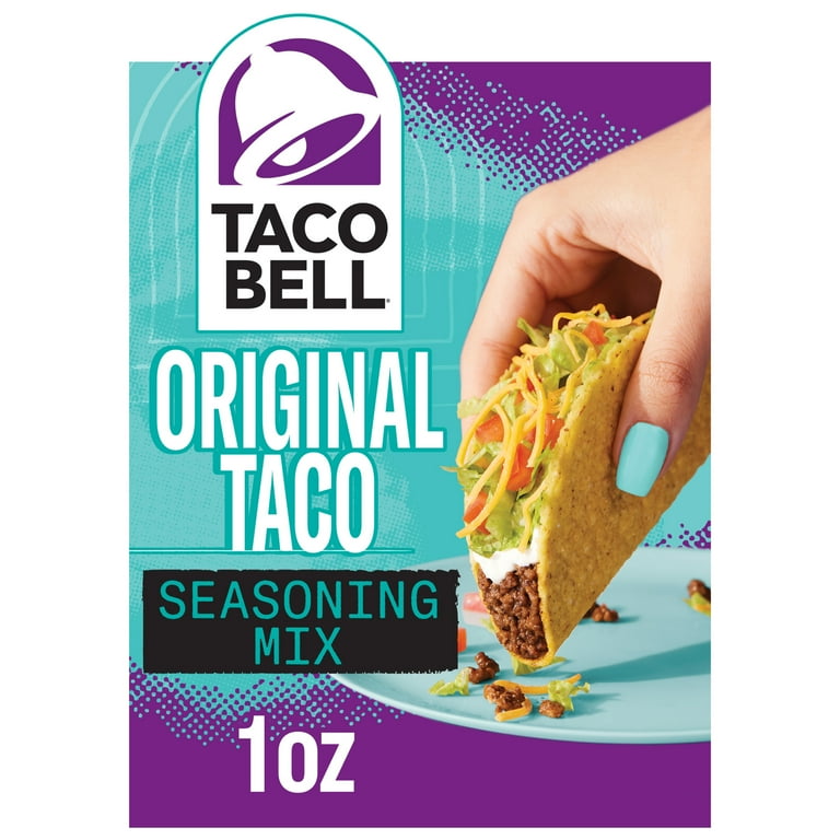 Taco Bell Taco Seasoning Mix Original Pack of 3, oz, Authentic