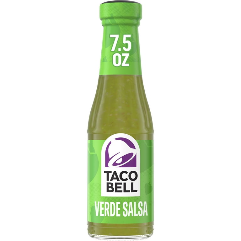 Taco Bell Verde Salsa, Tangy & Spicy Flavor, 7.5 oz Bottle