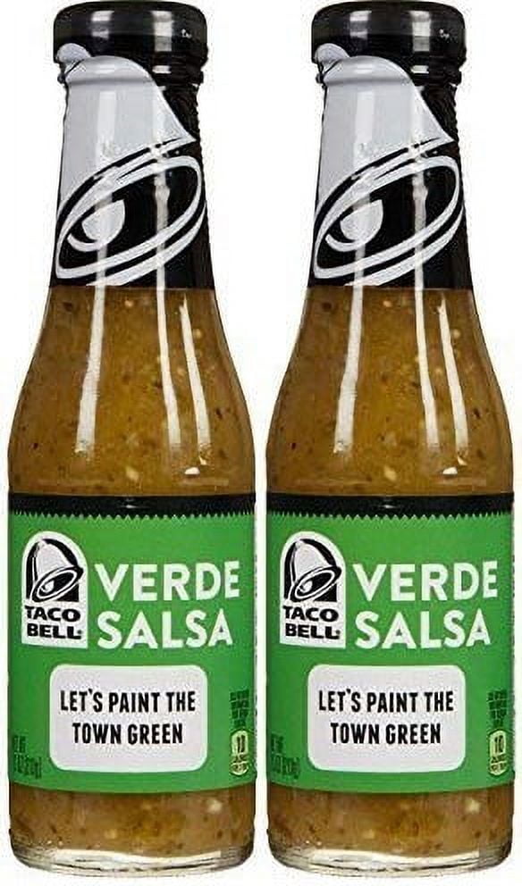 Taco Bell Verde Salsa Sauce 7.5oz Bottles (Pack of 2)