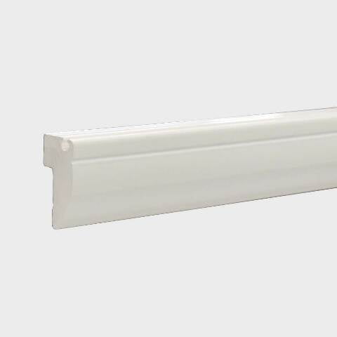 Taco Boat Door Stop Molding V25-9800CRA8 | 1 7/8 Inch Cream PVC (8FT)