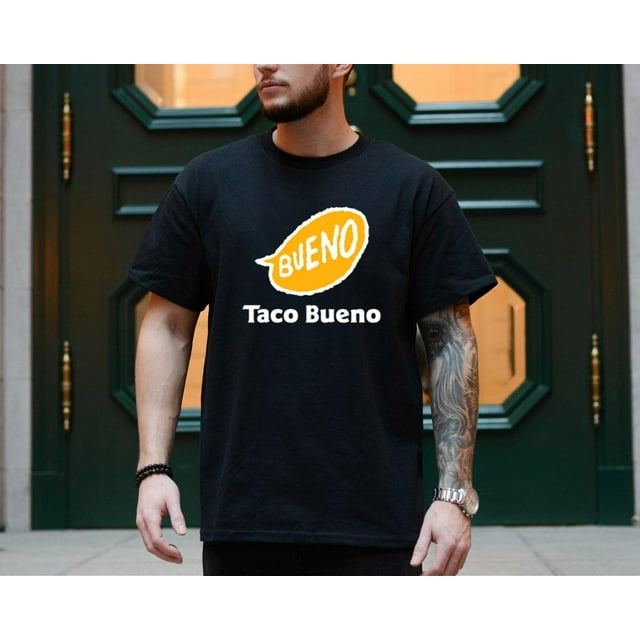 Taco Bueno Logo Restaurant Chain Tex-Mex-Style Cuisine Funny T Shirt S ...