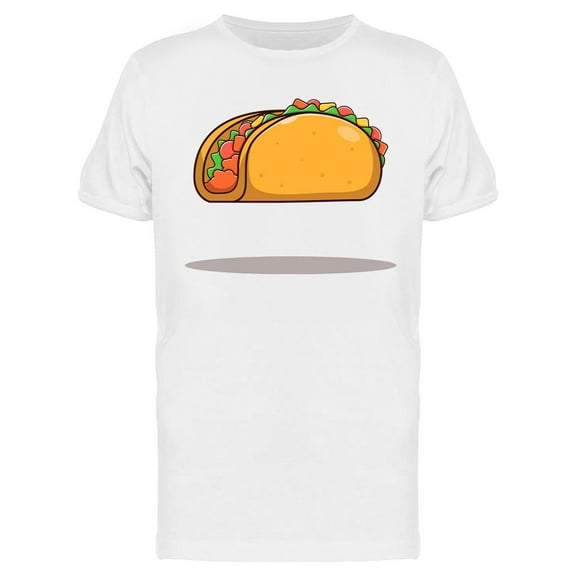 Taco Cartoon Graphic T-Shirt Men -Image by Shutterstock, Male 3X-Large