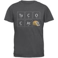 thumbnail image 1 of Taco Cat Periodic Table Dark Heather Adult T-Shirt - Medium, 1 of 1