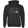thumbnail image 1 of Taco Cat Periodic Table Mens Hoodie Charcoal Heather 2XL, 1 of 1