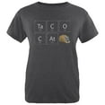 thumbnail image 1 of Taco Cat Periodic Table Womens Heather T Shirt Deep Heather SM, 1 of 1