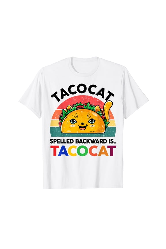 Taco Cat-Shirt Mexico Tuesday Boys Girls Kids Mexican Funny T-Shirt