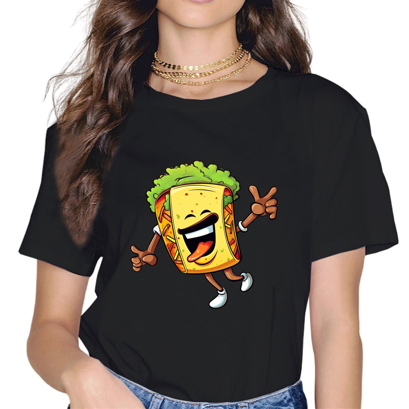 Taco Cinco de Mayo Funny Mexican Food T-Shirt - Walmart.com